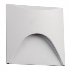 Φωτιστικό Χωνευτό Τετράγωνο LED 3W 230V 3000K Θερμό Φως Αλουμινίου Λευκό IP65 17-07013-1